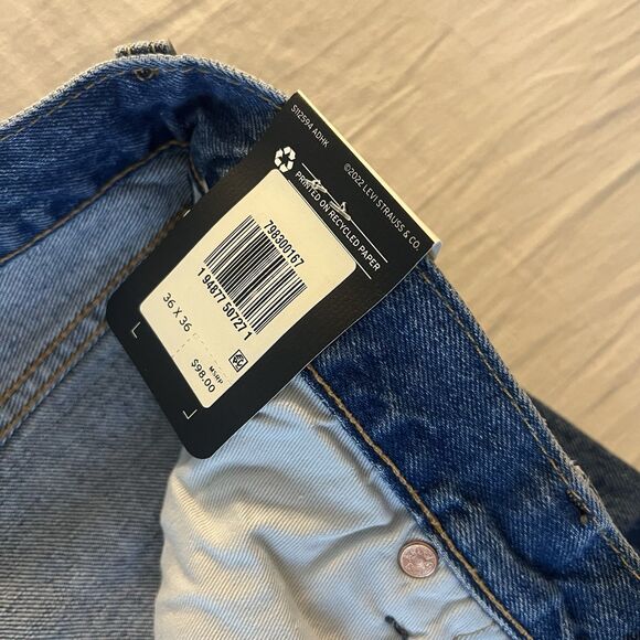 Levi’s Men’s 501 ‘93 Big E Straight Fit Jeans Size 36X36 Medium Blue 798300167 - Picture 5 of 8